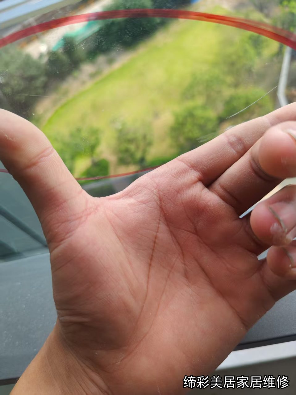 武汉玻璃划痕修复修复前